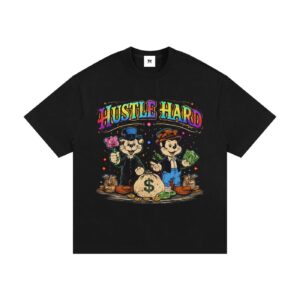 Hustle Hard heavyweight cotton t-shirt