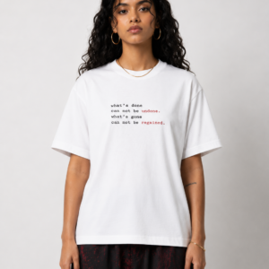 Undone Statement Quick-Dry boxy streetwear t-shirt