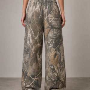 Woodland Camo Oversized Cotton Sweatpants