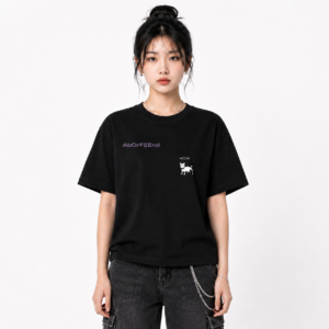 AbOrFEEnd Angel Cat boxy t-shirt