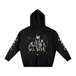 Ravynx “Slime Metal” loose fit hoodie
