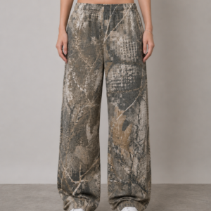 Woodland Camo Oversized Cotton Sweatpants