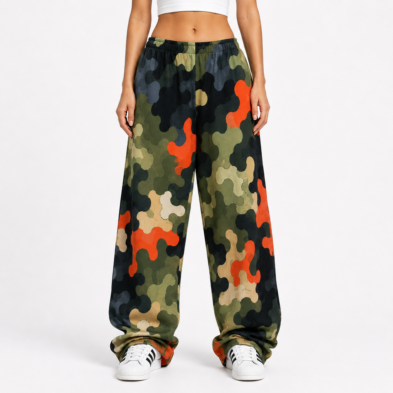 RAVYNX Ember Camo Streetwear wide leg sweat-pants 3f6f4375 b5ce 4a2f 9189 587a25b5a97f