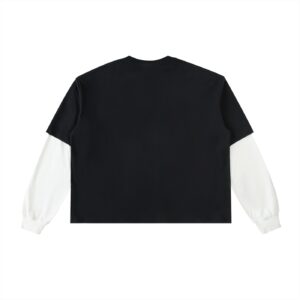 90s Alt-Rock Layered Vintage Long-Sleeve