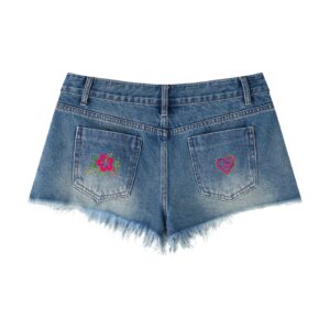 Women’s Vintage Wash ripped denim shorts
