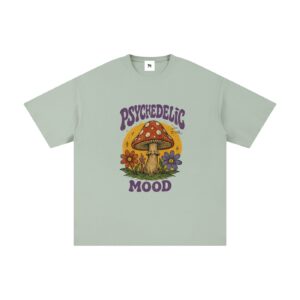 Psychedelic Mood Boxy Fit Distressed Graphic Tee