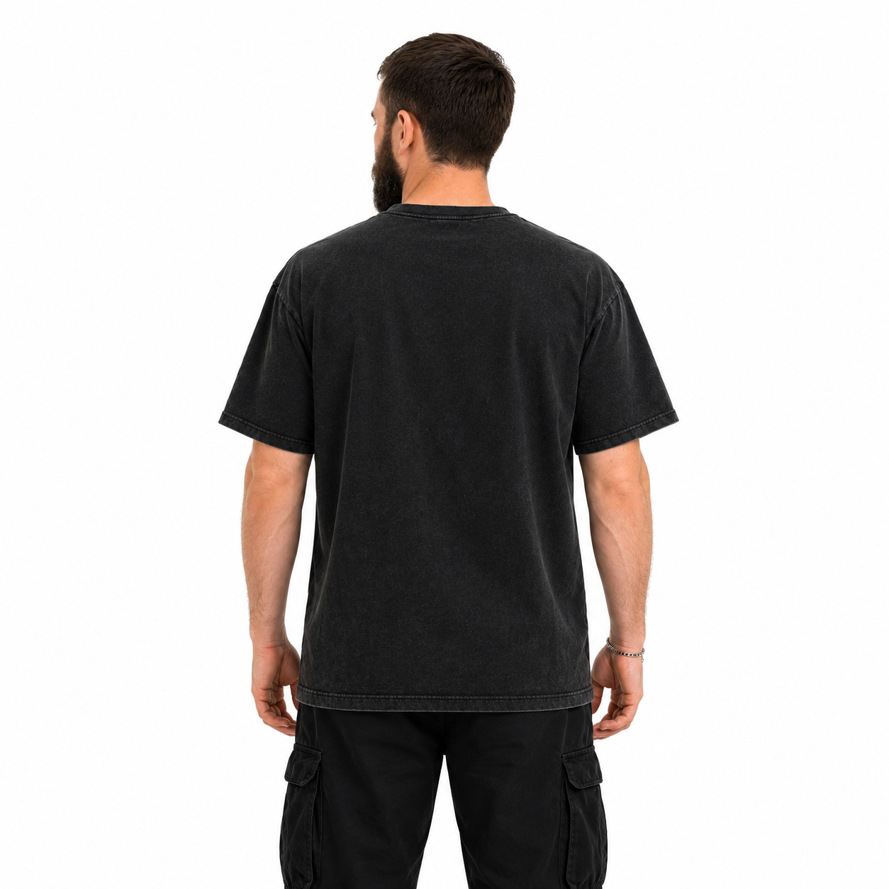 eternal youth" angel snow washed oversized cotton t shirt eternal youth" angel snow washed oversized cotton t shirt