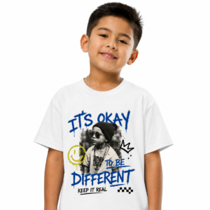 RAVYNX Born Different Pure Cotton Essential Kids T-Shirt