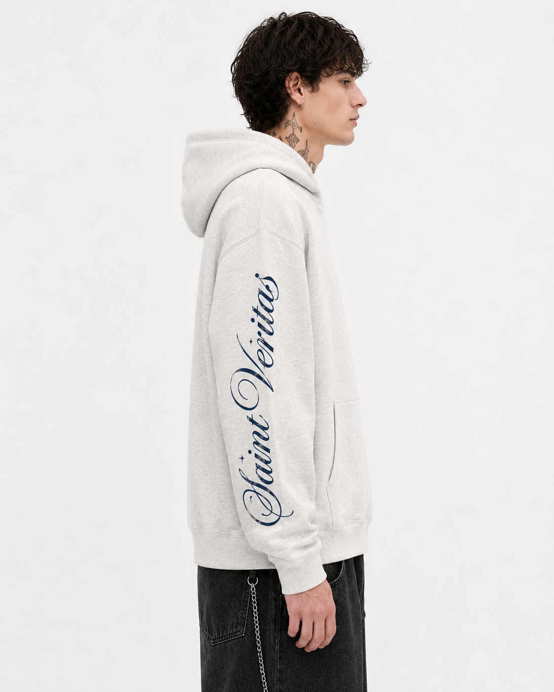 saint veritas jesus is king oversize fleeced hoodie saint veritas jesus is king oversize fleeced hoodie