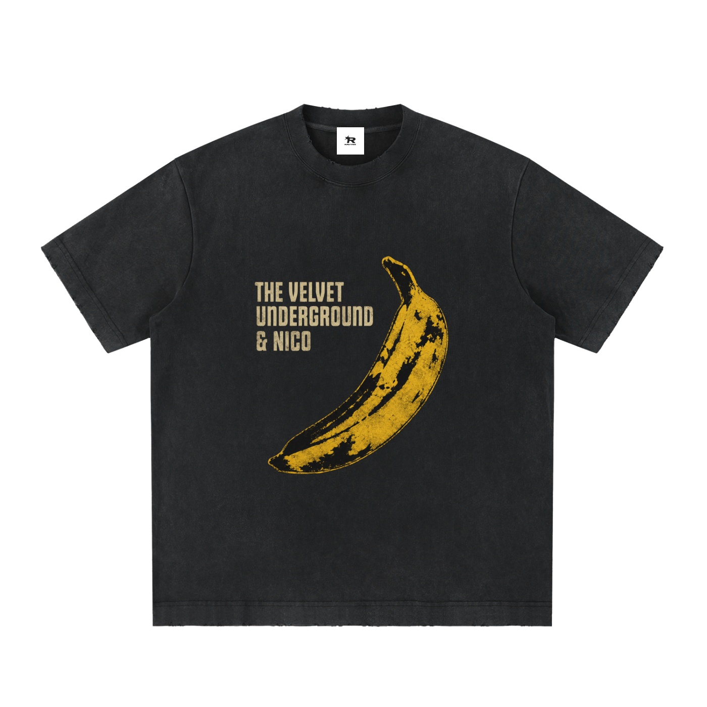 Vintage Wash Graphic T-Shirt | Retro Rock Band heavyweight vintage washed frayed t shirt