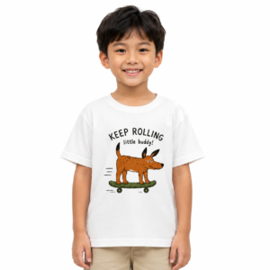 Keep Rolling Skater Dog Graphic Tee