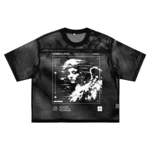 RAVYNX Neo Noir mesh streetwear t-shirt