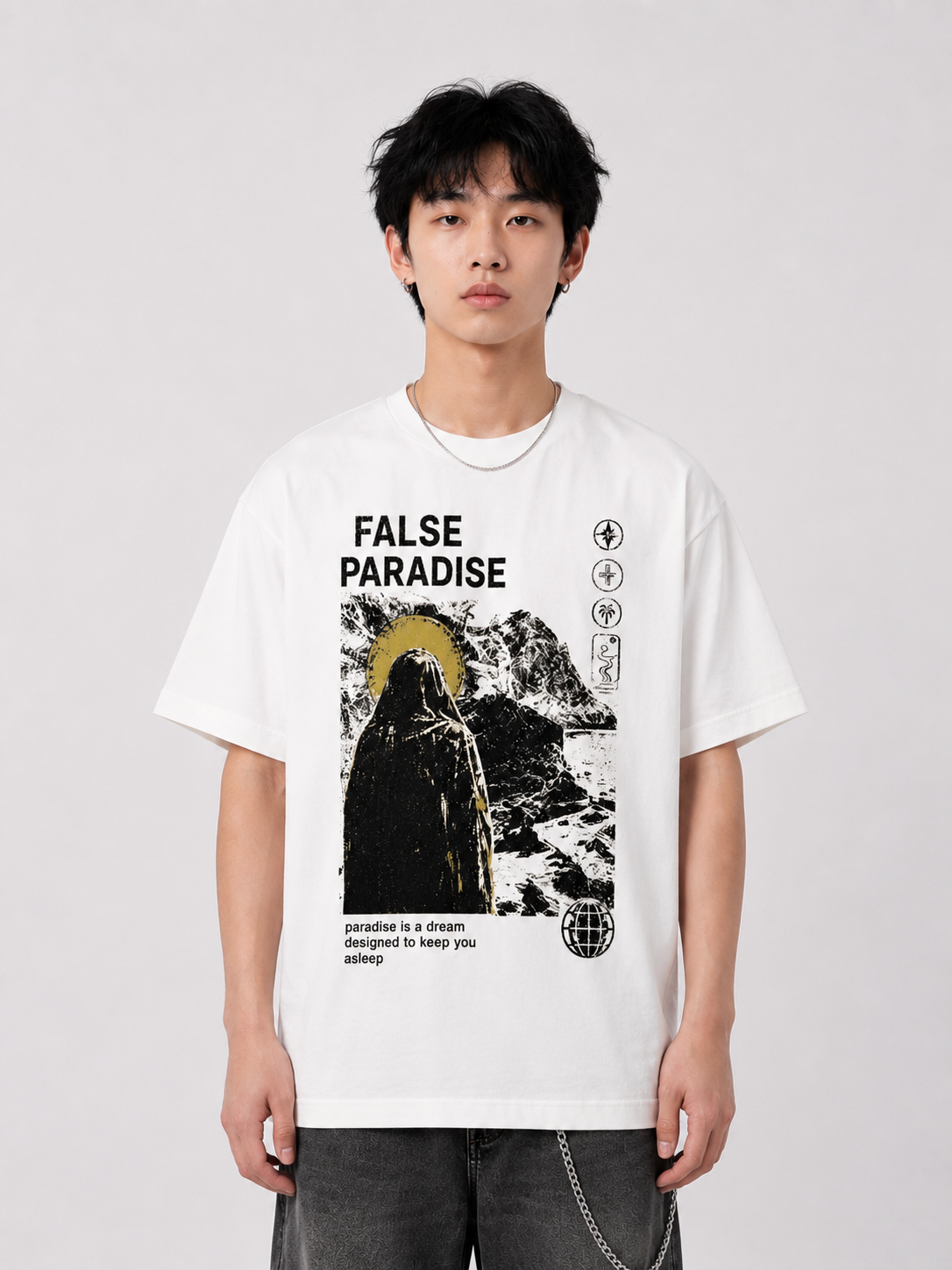 heavyweight vintage washed frayed t shirt heavyweight vintage washed frayed t shirt