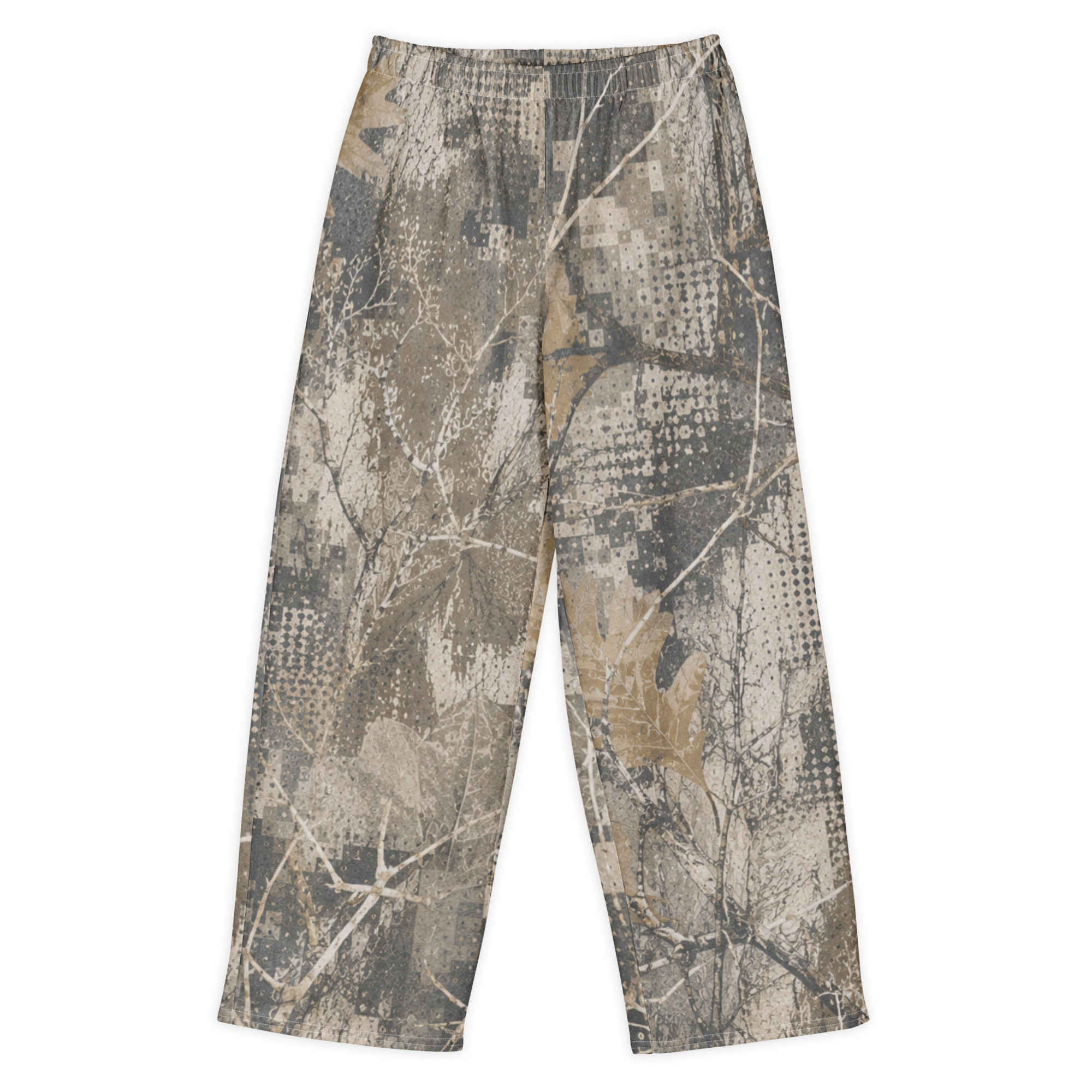 Woodland Camo Oversized Cotton Sweatpants cotton w