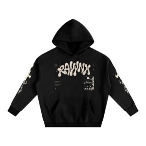 Ravynx “Slime Metal” loose fit hoodie