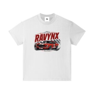 RAVYNX  Racing loose fit cotton t-shirt