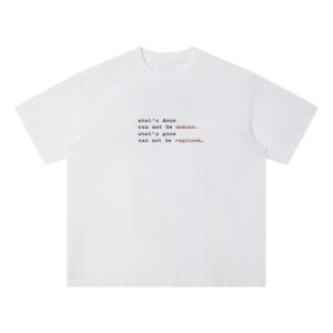 Undone Statement Quick-Dry boxy streetwear t-shirt