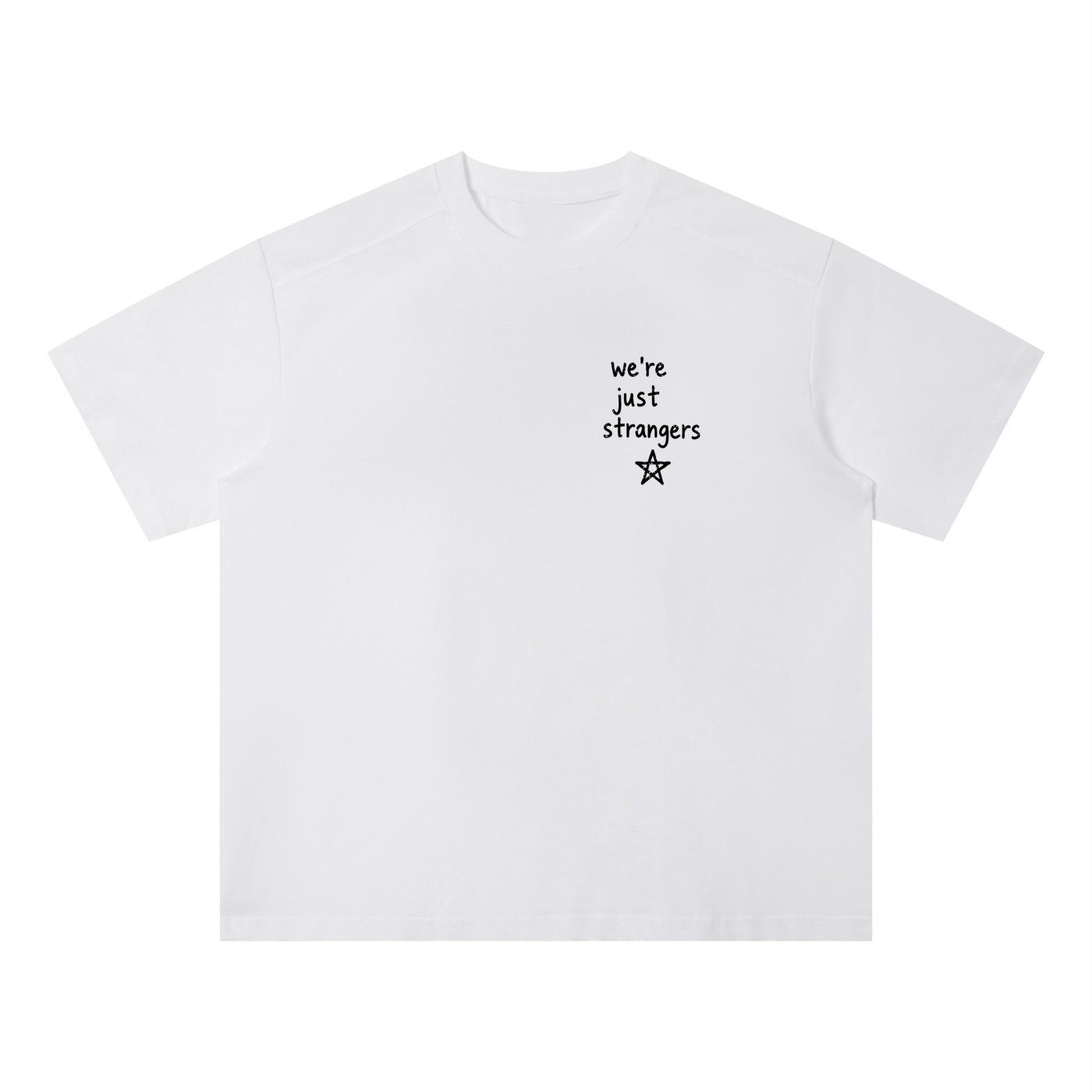 Strangers With Memories boxy streetwear t-shirt unisex sorona quick dry loose fit boxy t shirt