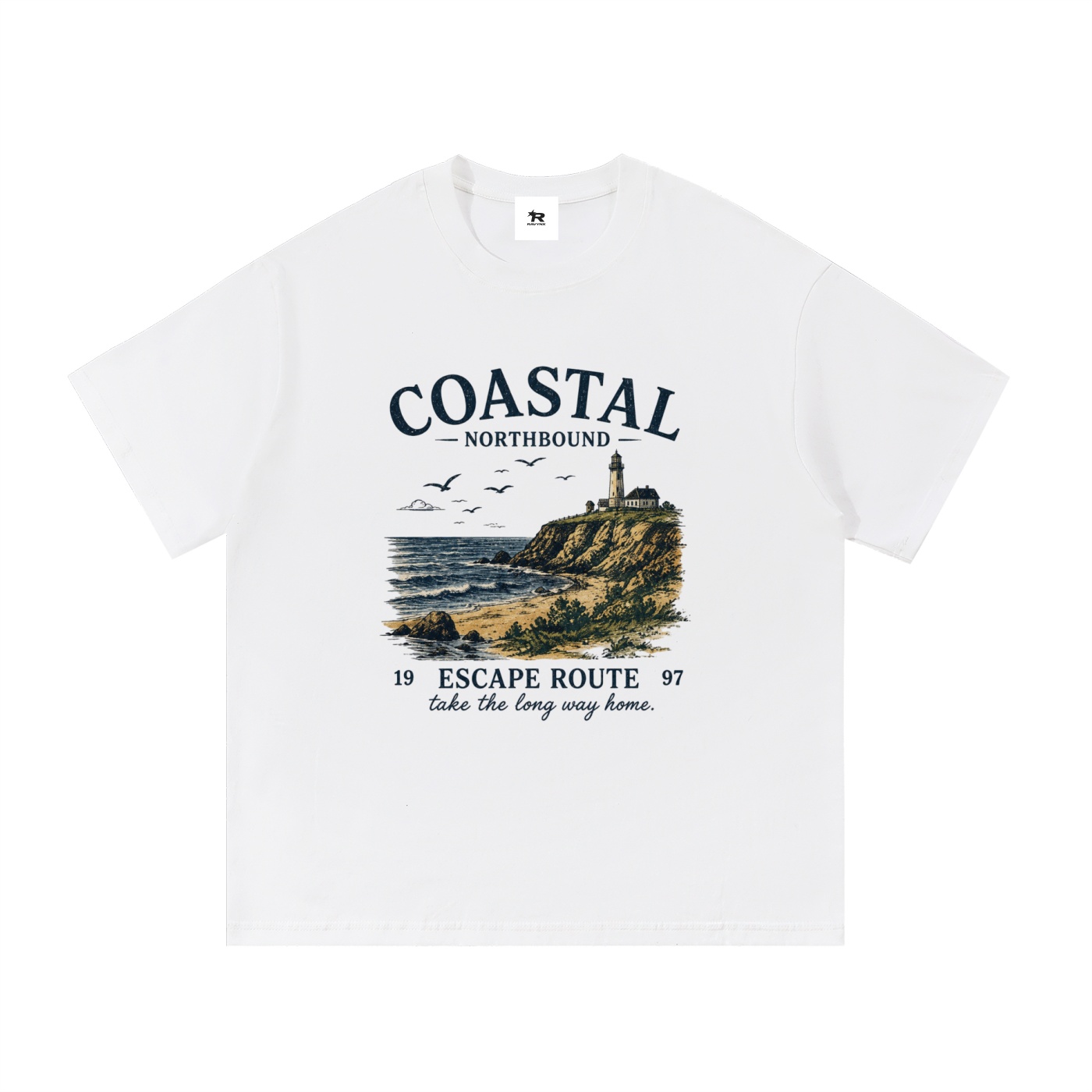 Graphic Tee - "Coastal Northbound" essential cotton t shirt