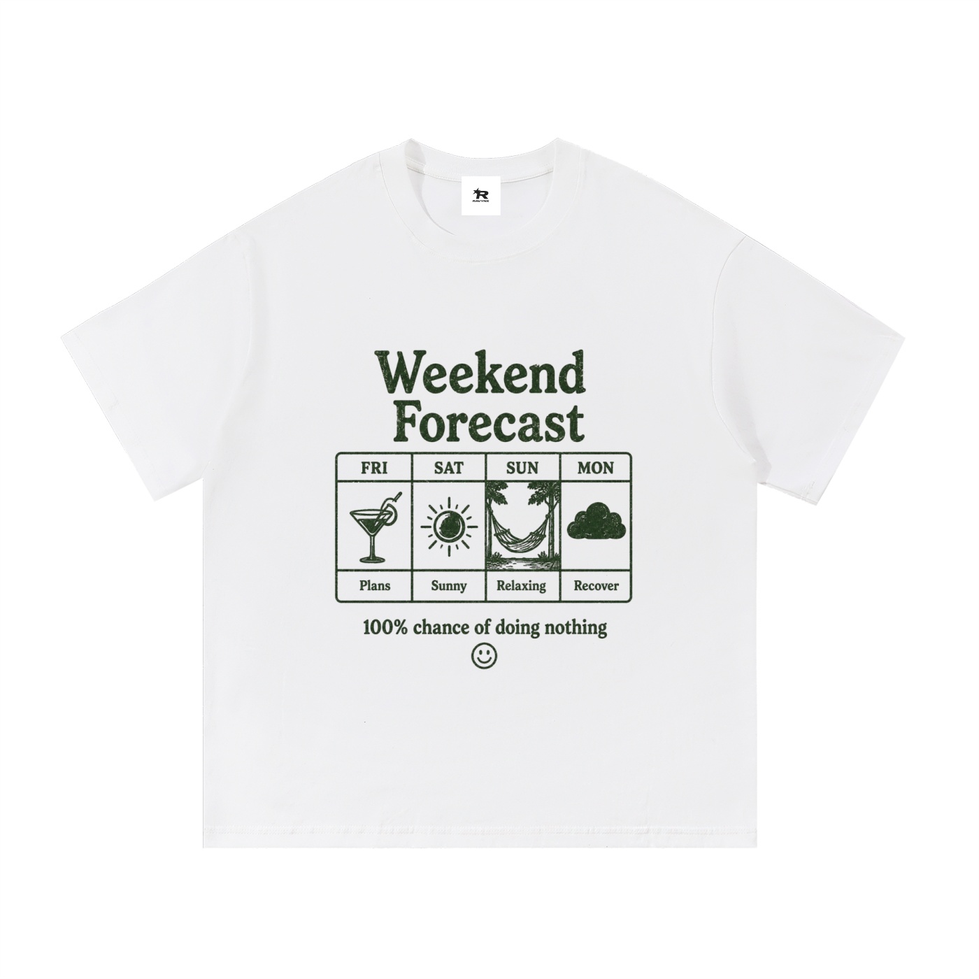 Weekend Forecast Graphic T-Shirt essential cotton t shirt