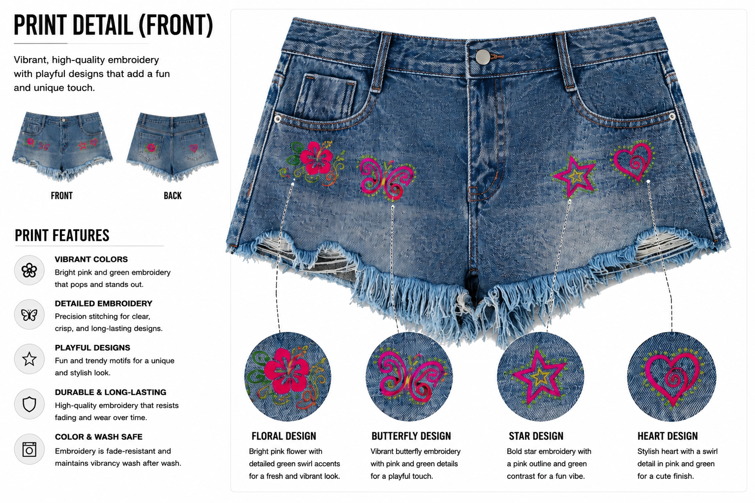 women’s vintage wash raw hem denim shorts women's vintage wash raw hem denim shorts