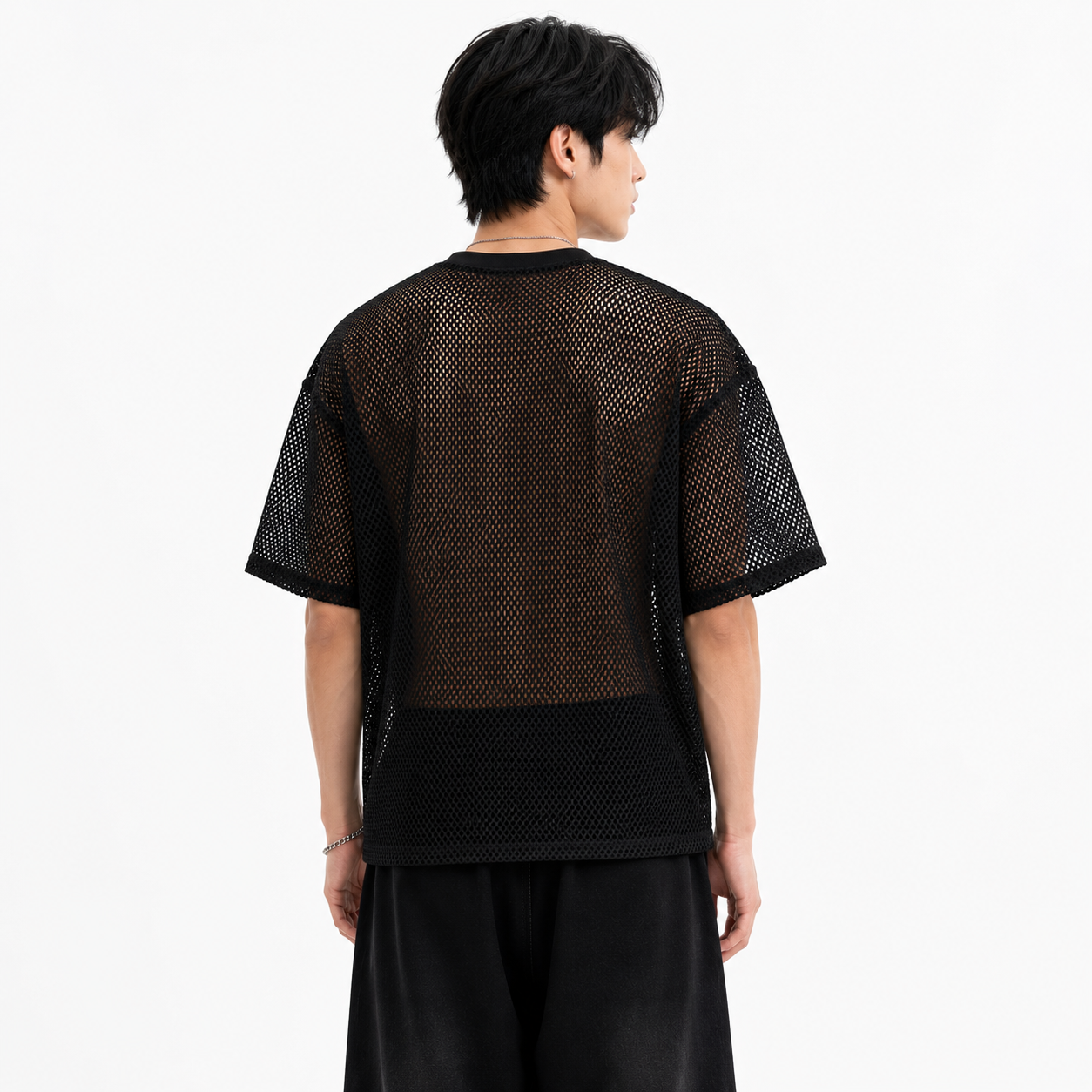 see through boxy net t shirt see through boxy net t shirt