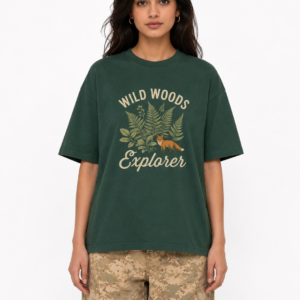 Wild Woods Explorer Fox Graphic Tee