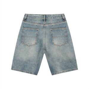 ravynx "old english r" denim jorts
