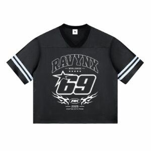 taped mesh t shirt