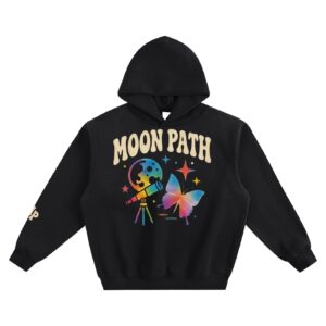 fleeced boxy hoodie