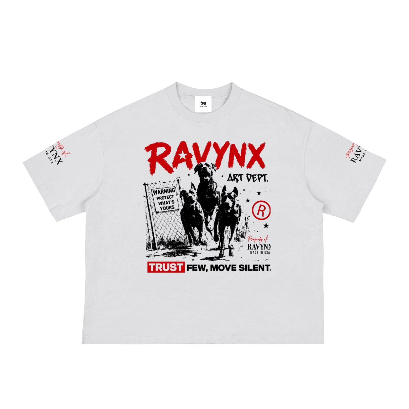 90s hardcore grunge guard dog classic loose boxy tee